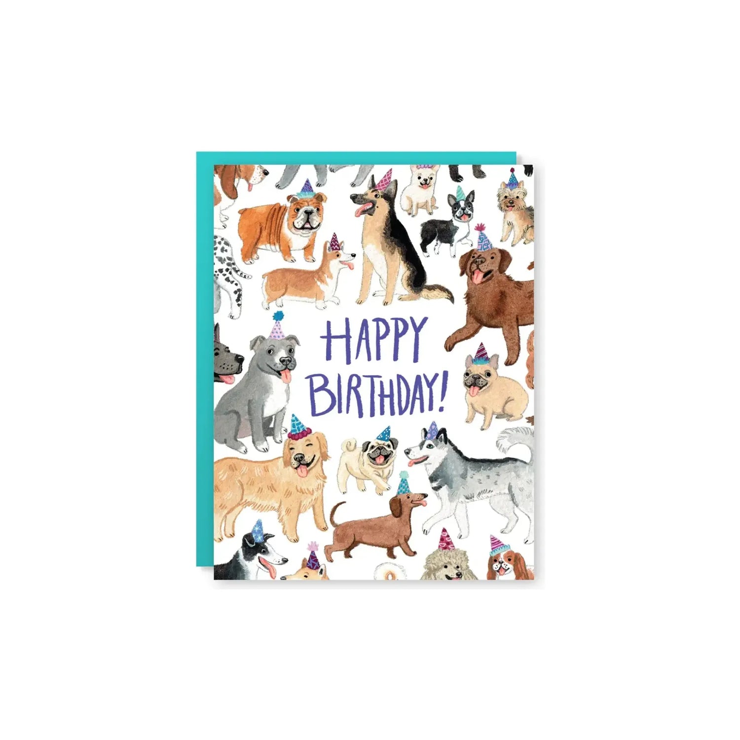 Blank Greeting Card | Birthday Dogs