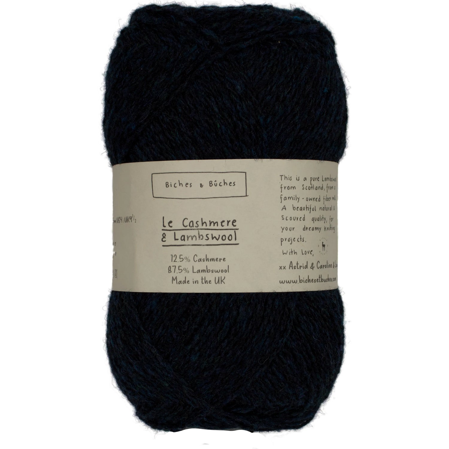 Le Cashmere & Lambswool | Medium Blue Black