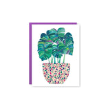 Blank Greeting Card | Monstera Pot