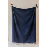 Lambswool Blanket | Navy