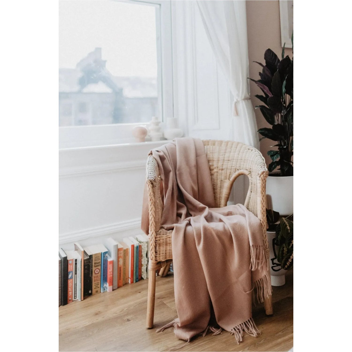 Small Lambswool Blanket | Blush