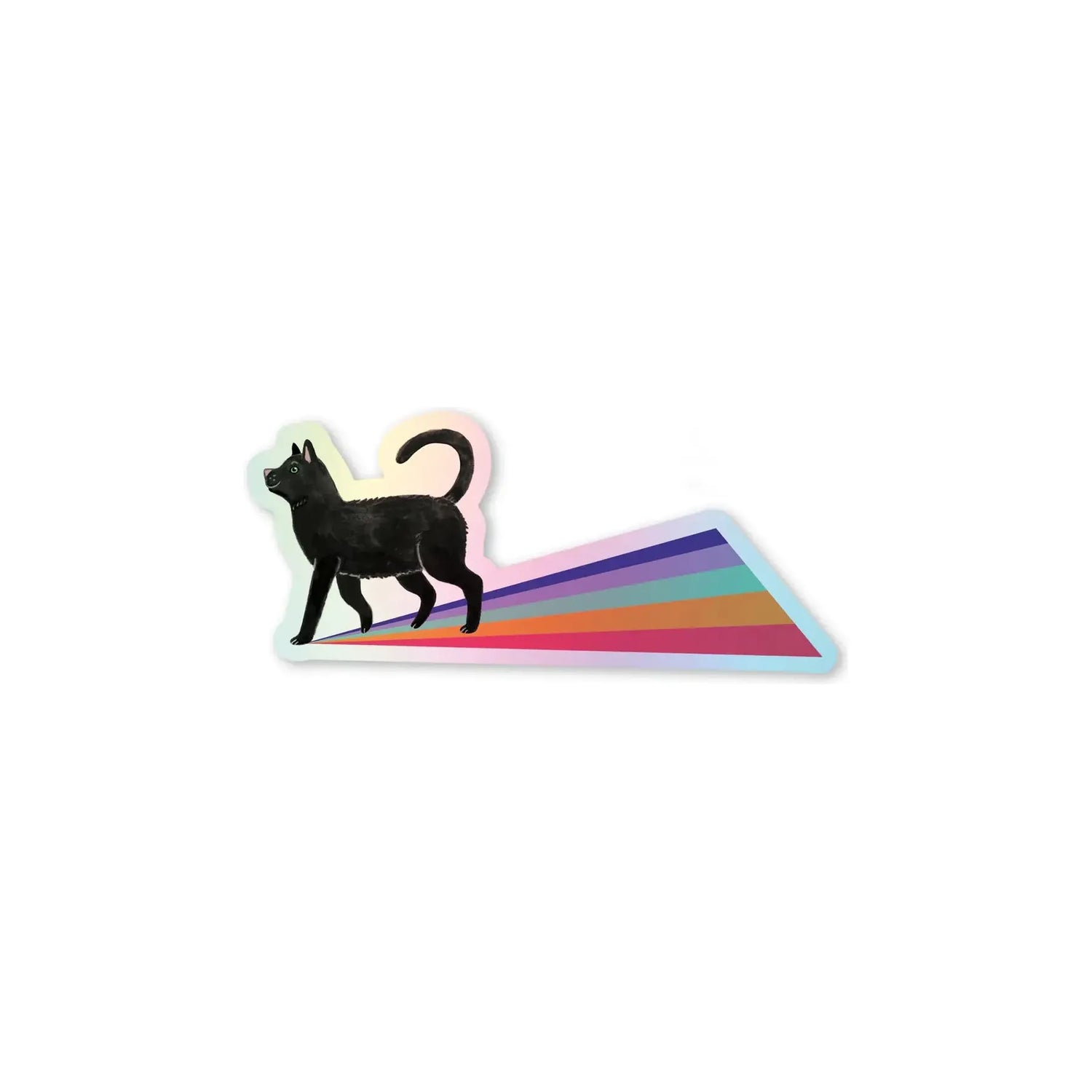 Good Luck Cat Holographic Sticker